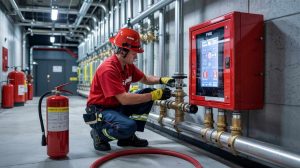 Fire safety plant setup and maintenance by AMB Water Technology in Sylhet.